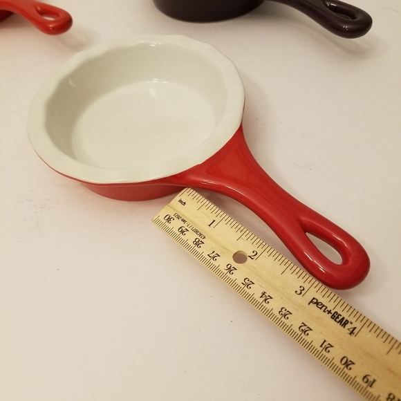 Set of 4 Modern Gourmet Foods Stoneware 5" Pie Tart Quiche Baking Dish - Picture 7 of 13